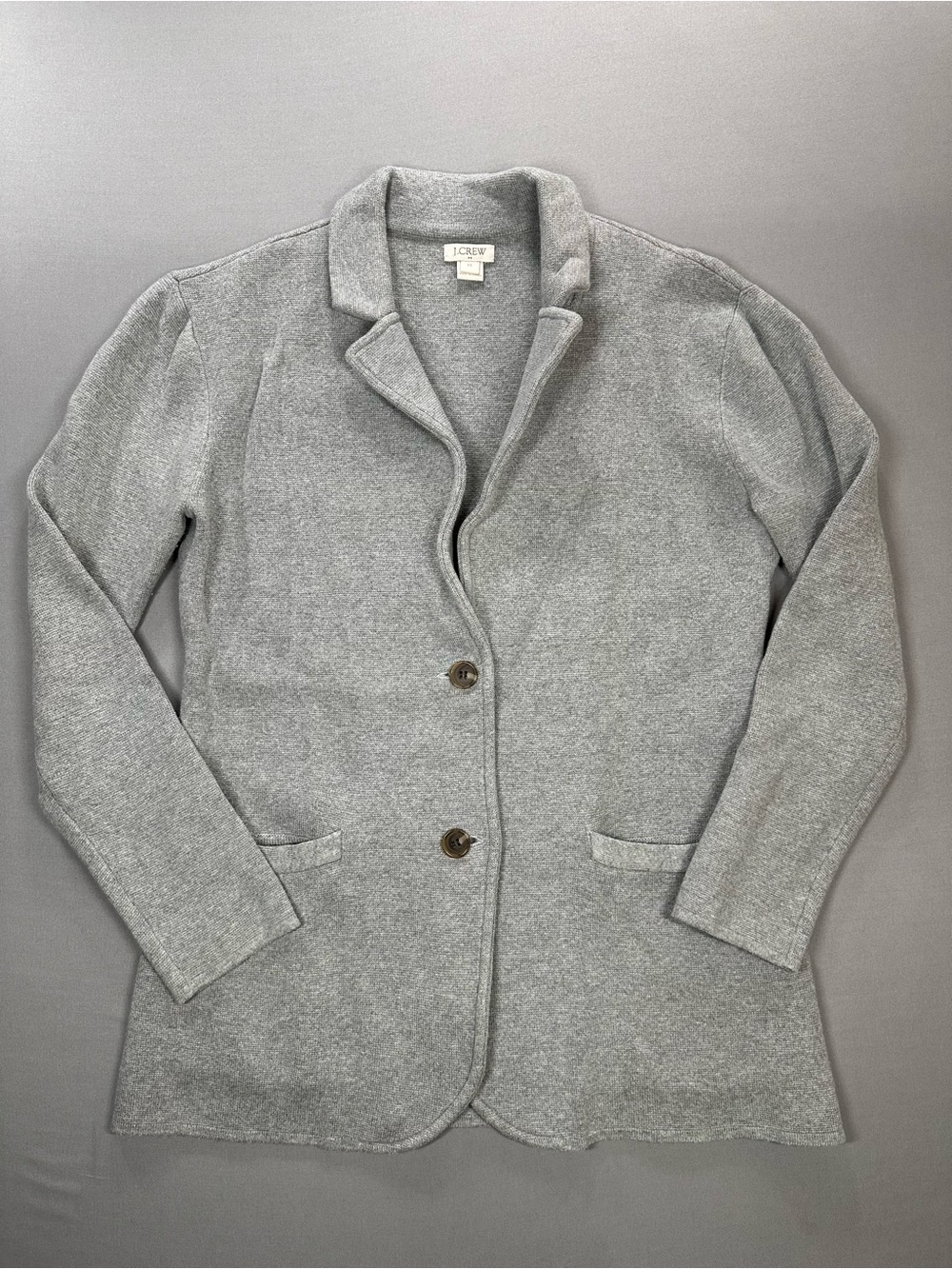 J Crew Factory Cotton Knit Sweater Blazer - Womens XS